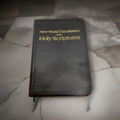 Faux Leather Bound New World Translation Of Holy Transcripts 1984 ribbon 7 By 5
