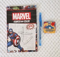Dreamtivity Marvel Search & Color, 2025, Captain America Word Search;Magic Towel