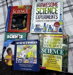 Science Experiments & Reference 5 book Lot Ages 9-12, grades 4-8