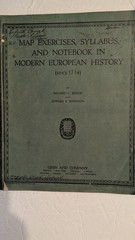 Map Exercises Syllabus Notebook Modern European History Bishop Robinson 1927