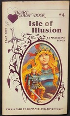 ISLE OF ILLUSION HeartQuest Pick a Path Book #4 TSR fantasy romance VTG 1980s
