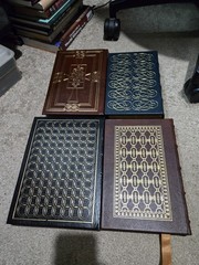 The Easton Press Lot of 4 Books – Descent of Man The Federalist Canterbury Tales