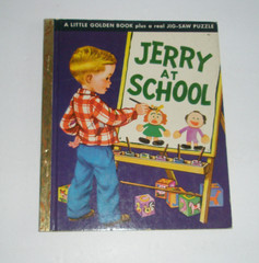 Little Golden Book Jerry At School Complete Puzzle «A» 1st Edition 1950 #94