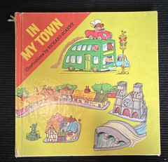 Listen ‘n Look Book In My Town by Richard Scarry HC Illustrated 1976