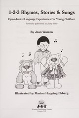 Totline 123 Rhymes Stories & Songs ~ Open-Ended Language (1-2-3 Series) Ages 3-6