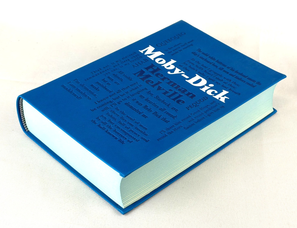 MOBY DICK by Herman Melville Soft Faux Leather Classic Sprayed Edges *New*