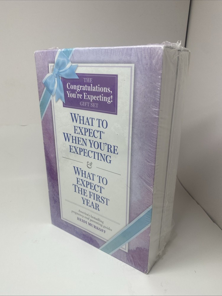 What to Expect Book Gift Set: When Expecting, The First Year. Sealed Murkoff