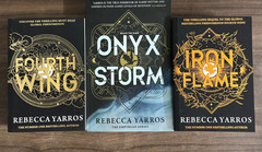 Onyx Storm + Iron Flame + Fourth wing by Rebecca Yarros Paperback & English