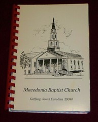 1985 GAFFNEY, SC COOKBOOK Macedonia Baptist Church