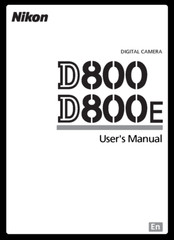 Nikon D800 E COMPLETE Instruction Reference Guide COIL BOUND 472 PAGES!!!