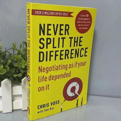 Never Split The Difference By Chris Voss Books it will reach to you in 25-30 day