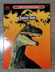 UNUSED Vintage 1993 Jurassic Park Coloring Book Dinosaurs