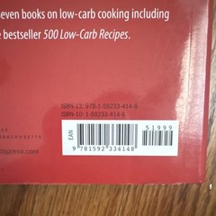 Dana Carpender 1,001 Low-Carb Recipes Trade Paperback 2010 Health & Weight Loss