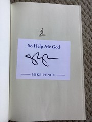 *Signed* So Help Me God by Mike Pence (2022, Hardcover) VP US Politics