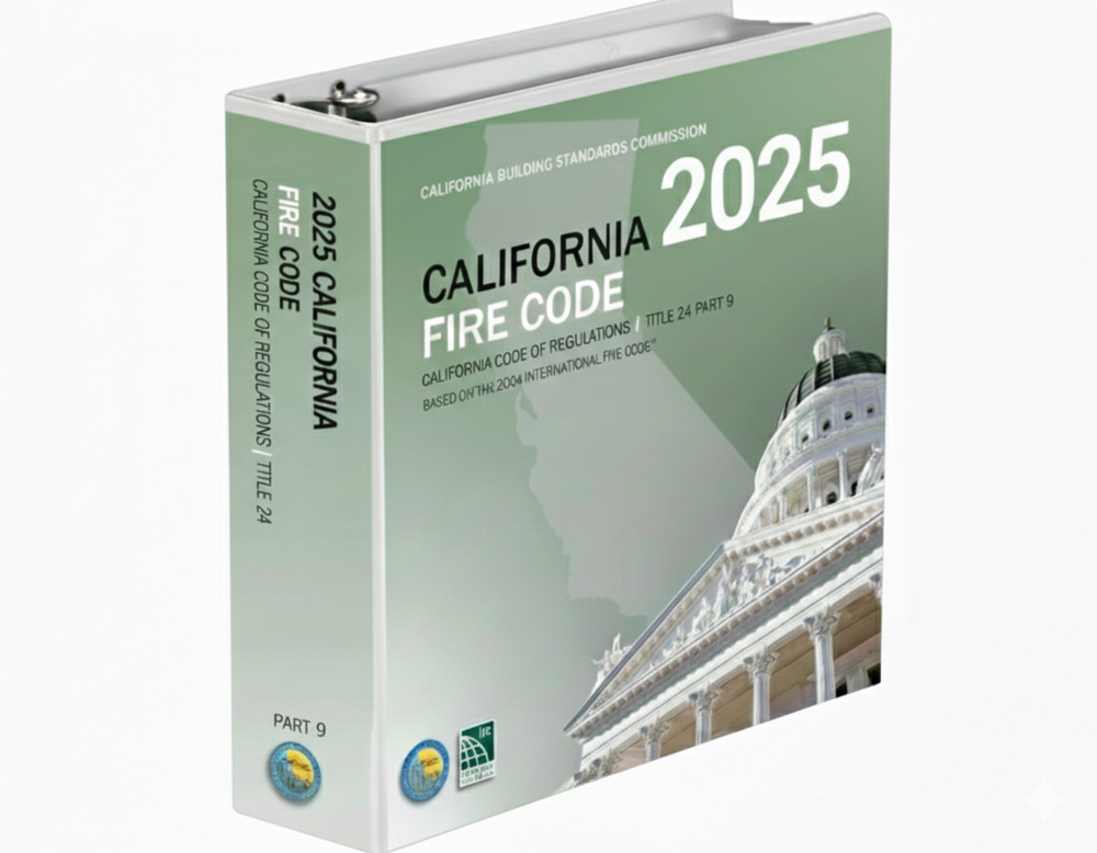 2025 California Fire Code, Title 24, ISBN 9781967590100