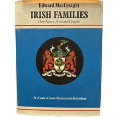 Irish Families MacLysaght 1972 HC DJ COMPLETE Map Coats of Arms Genealogy