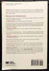 BOOK – «The Radical Reader» 2003 Softcover Edition – 688 Pages