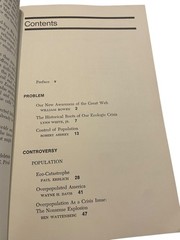 Ecocide and Population Michael E Adelstein Jean G Pival 1972 St Martin’s Press