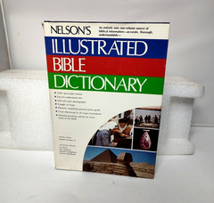 Nelson’s Illustrated Bible Dictionary / 1986 Hardcover Dustcover Cross Reference