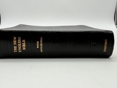 1971 New English Bible with Apocrypha Oxford Black Leather Great Britain