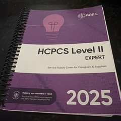 HCPCS Level II Expert 2025- HCPCS Code Book