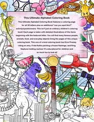 The Ultimate Alphabet Coloring Book 5 By Alannah Dyer- 8.5×11 in. Ages 4-8 Fun