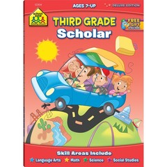 School Zone Third Grade Scholar Workbook: 64 Pages, 3rd Grade, Parts of Spee…