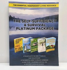 Self-Sufficiency & Survival Package Book 5 In 1 Plants Solar Gardening & More