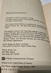 The Art of the Deal Donald Trump 1st Warner Books Edition Paperback 1989 80s VTG