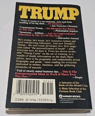 The Art of the Deal Donald Trump 1st Warner Books Edition Paperback 1989 80s VTG