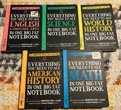 Everything You Need To Ace In One Big Fat Notebook 5 Book Lot Middle School