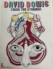 David Bowie Color the Starman, Feral House Adult Coloring Book, 46 pages, 2016