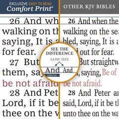 KJV Holy Bible: Gift and Award, Black Leather-Look, Red Letter, Comfort Print: K