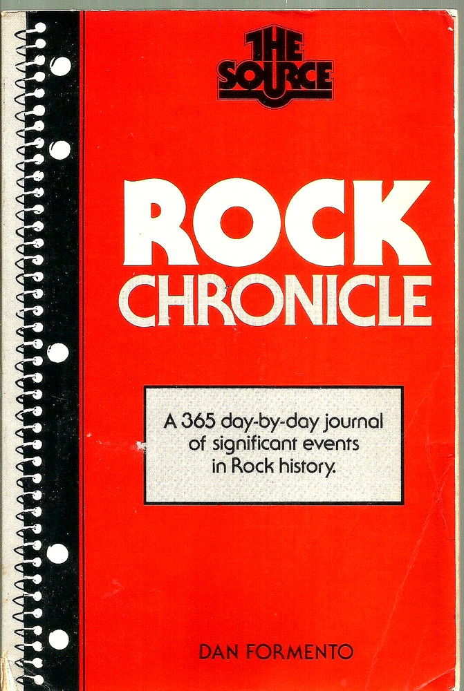 «Rock Chronicle» by Dan Formento (1982) Paperback