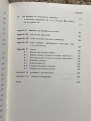 QUANTITATIVE CHEMISTRY: A Laboratory Text, Jurg Waser 1964 PB, 435 pages