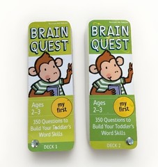 Brain Quest Ages 2-3 My First Deck 1 & 2 350 Questions To Build Skill 4th Ed.