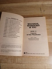 Wizards Warriors & You Book 13 Cavern Of The Phantoms By R. L. Stine CYOA
