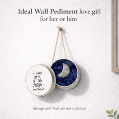 Classic Round Wall Pediment Keepsake – Express Your Love, 2.5» in Pewter