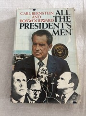 All the President’s Men Carl Bernstein and Bob Woodward Hardcover 1974 BCE Book