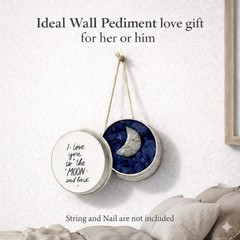 Classic Round Wall Pediment Keepsake – Express Your Love, 2.5» in Pewter