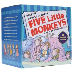 Five Little Monkeys: Adventures By Eileen Christelow 8 Books Box – Ages 4-7 – BB