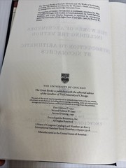Great Books encyclopedia Euclid Archimedes Nicomachus Britannica #10/1990