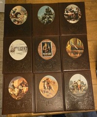 LOT of 9 Time Life Books «The Old West» Vintage 1970s Faux Leather Bound